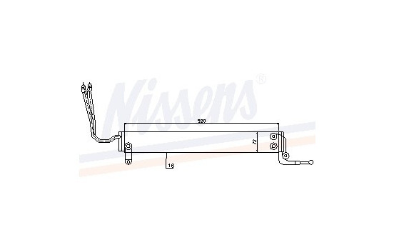 Oil Cooler, steering system 90631 Nissens