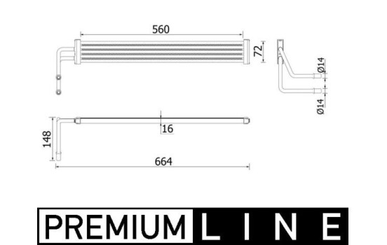 Oil cooler, steering