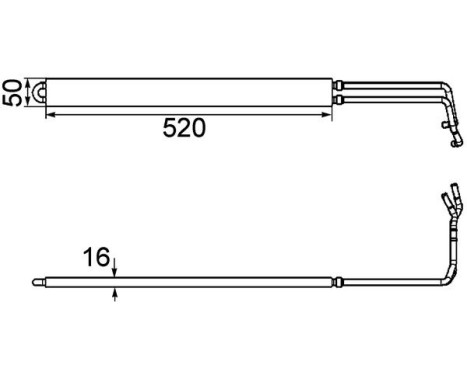 Oil cooler, steering