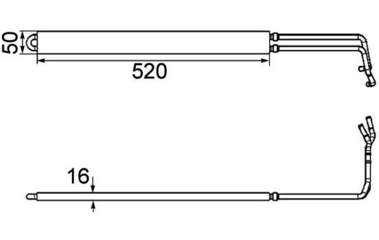 Oil cooler, steering
