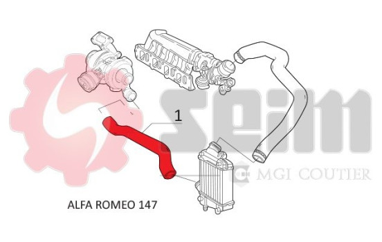 Charger Air Hose, Image 2