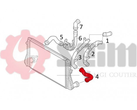 Charger Air Hose, Image 3