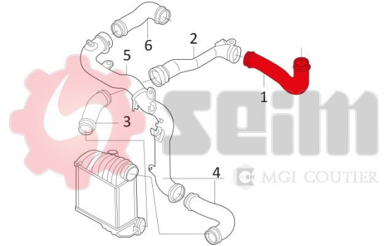 Charger Air Hose, Image 2