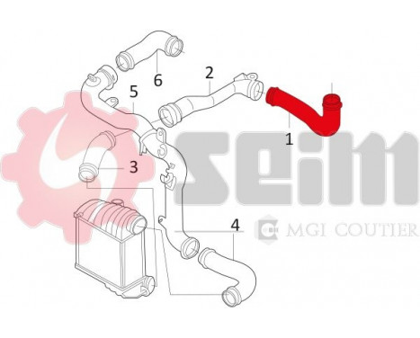 Charger Air Hose, Image 3