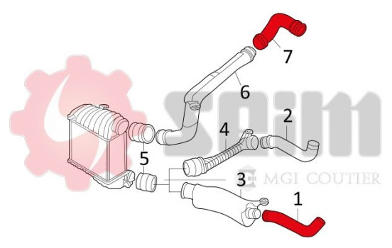 Charger Air Hose, Image 3