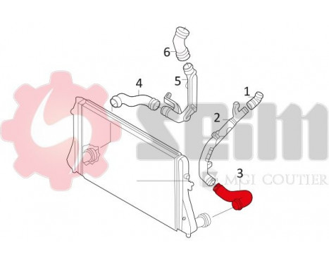 Charger Air Hose, Image 3