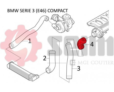 Charger Air Hose, Image 2