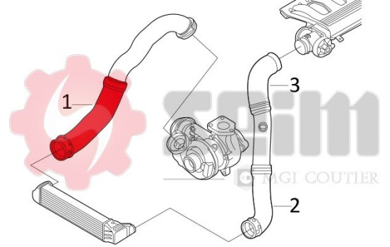 Charger Air Hose, Image 2