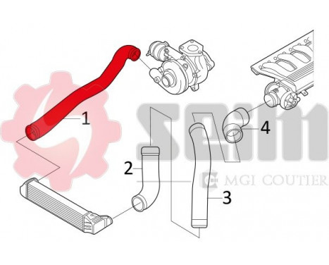 Charger Air Hose, Image 3