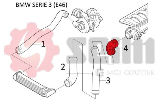 Charger Air Hose, Image 2