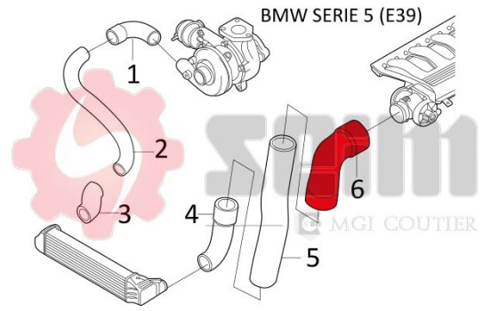 Charger Air Hose, Image 3