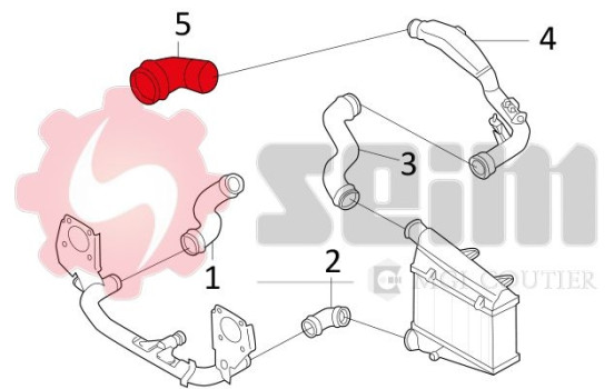 Charger Air Hose, Image 3