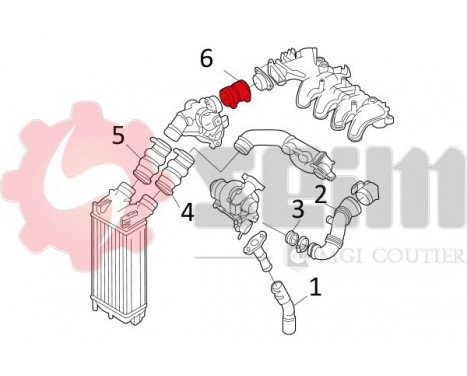 Charger Air Hose, Image 2