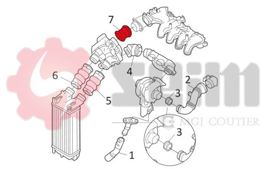 Charger Air Hose, Image 2