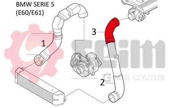 Charger Air Hose, Image 2