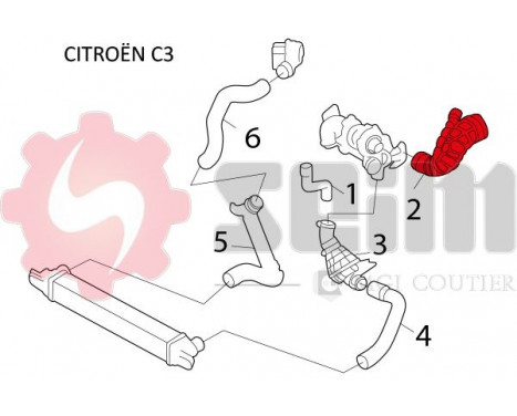 Charger Air Hose, Image 2