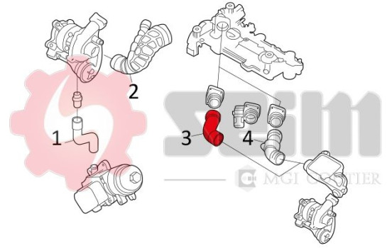 Charger Air Hose, Image 2