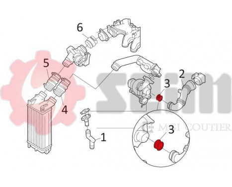 Charger Air Hose, Image 2