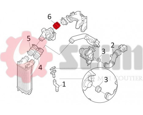 Charger Air Hose, Image 2