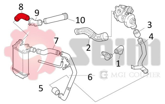 Charger Air Hose, Image 2
