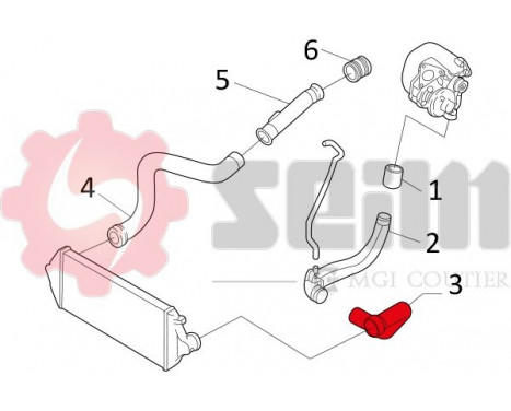 Charger Air Hose, Image 2