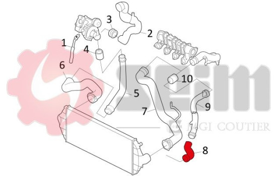 Charger Air Hose, Image 2