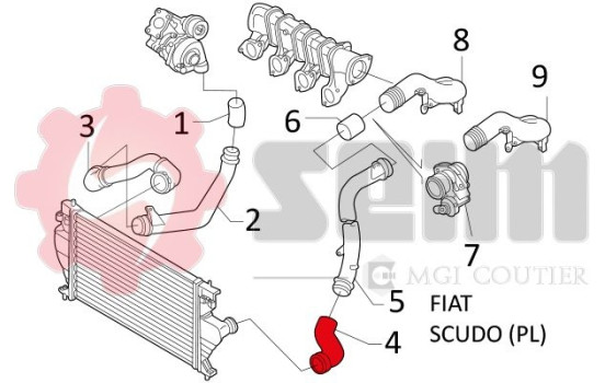Charger Air Hose, Image 4