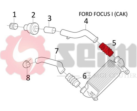 Charger Air Hose, Image 2