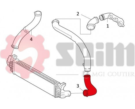 Charger Air Hose, Image 2
