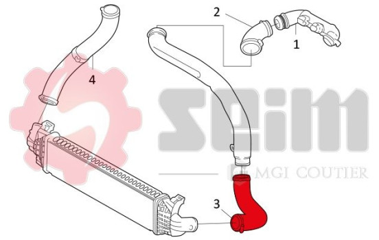 Charger Air Hose, Image 2
