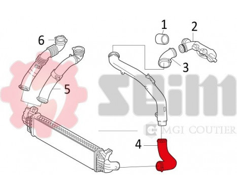 Charger Air Hose, Image 3