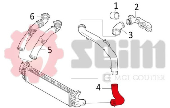 Charger Air Hose, Image 3