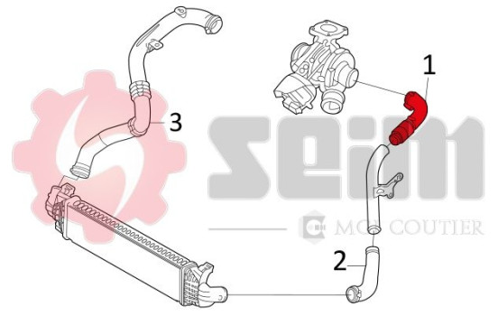 Charger Air Hose, Image 2