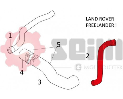 Charger Air Hose, Image 2