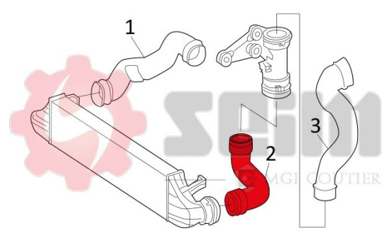 Charger Air Hose, Image 2