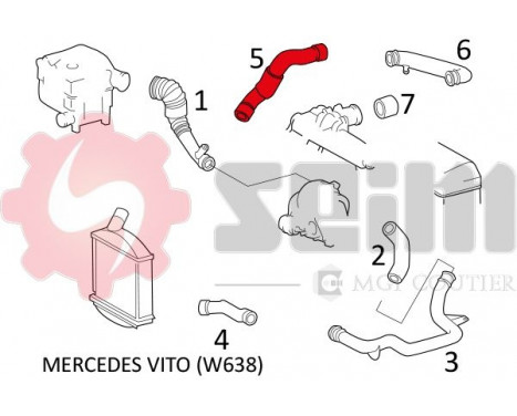 Charger Air Hose, Image 2