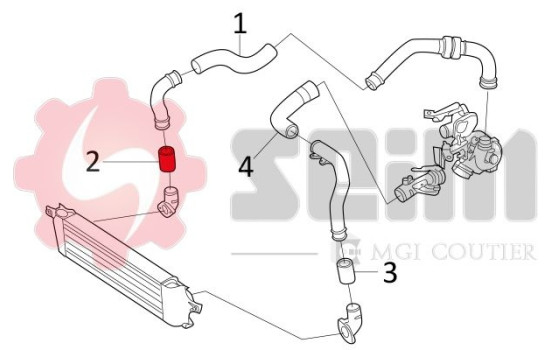 Charger Air Hose, Image 2