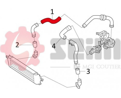 Charger Air Hose, Image 2