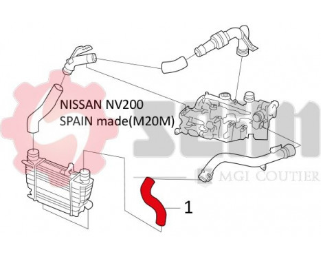 Charger Air Hose, Image 2
