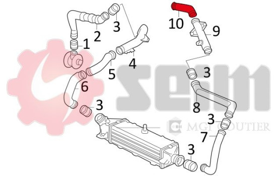 Charger Air Hose, Image 3