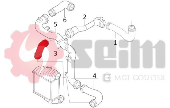 Charger Air Hose, Image 2