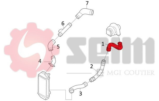 Charger Air Hose, Image 2