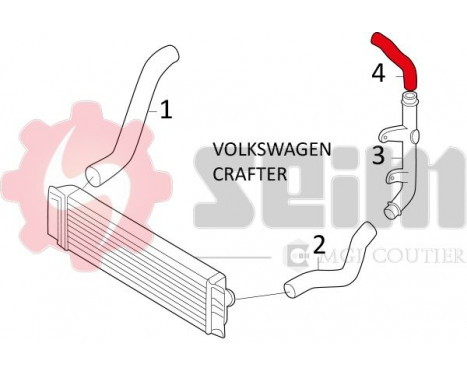 Charger Air Hose, Image 2