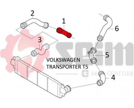 Charger Air Hose, Image 2