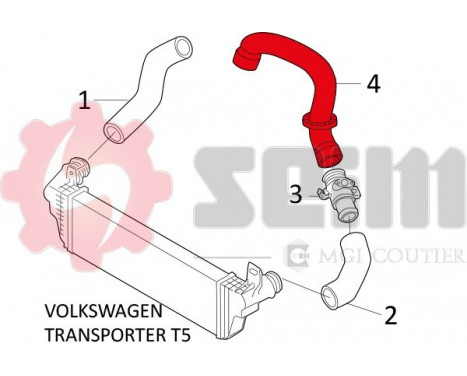 Charger Air Hose, Image 3
