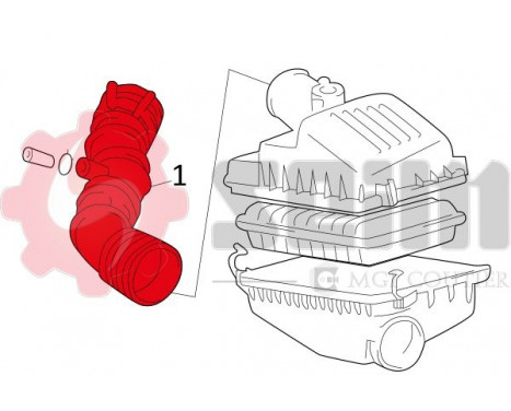 Charger Air Hose, Image 2