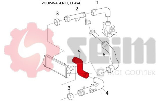 Charger Air Hose, Image 2