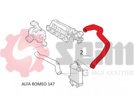Charger Air Hose, Image 2