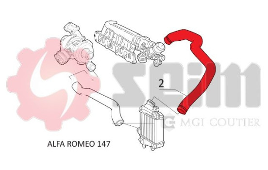 Charger Air Hose, Image 2