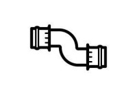 Charging air hose